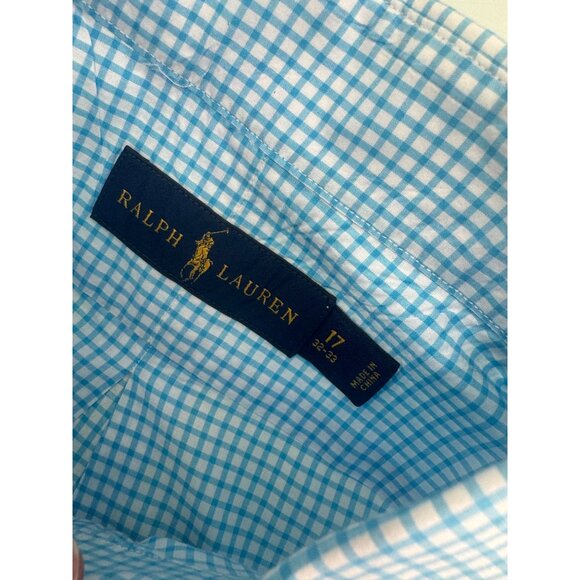 Polo Ralph Lauren Men Dress Shirt 17 32-33 XL Lightweight Button Up Long Sleeve - Picture 5 of 8